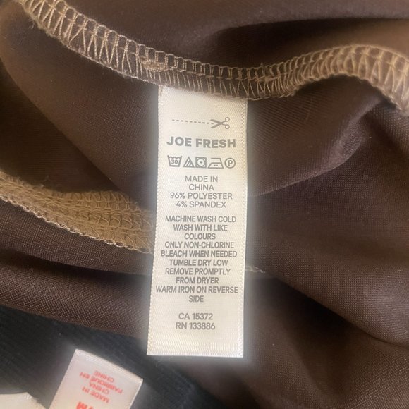 Joe Fresh Brown Faux Suede Leggings Size Medium Autumn Fall Spring Comfy - Picture 5 of 9